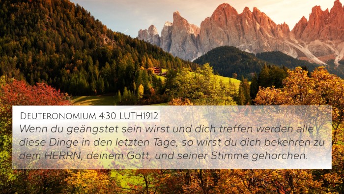 Deuteronomium 4:30 LUTH1912 Bible Verse Image