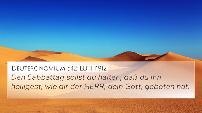 Deuteronomium 5:12 LUTH1912 Bible Verse Image