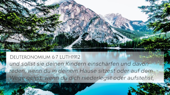 Deuteronomium 6:7 LUTH1912 Bible Verse Image
