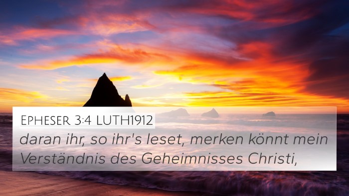 Epheser 3:4 LUTH1912 Bible Verse Image