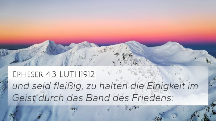 Epheser 4:3 LUTH1912 Bible Verse Image