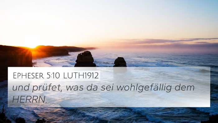 Epheser 5:10 LUTH1912 Bible Verse Image
