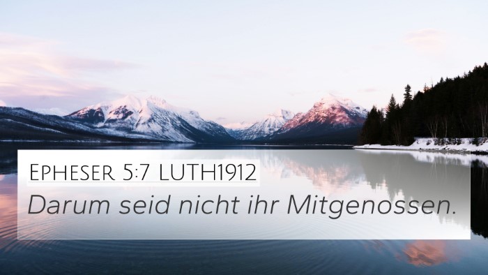 Epheser 5:7 LUTH1912 4K Wallpaper - Darum seid nicht ihr - 4K Wallpaper Bible Verse