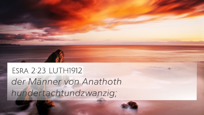 Esra 2:23 LUTH1912 Bible Verse Image