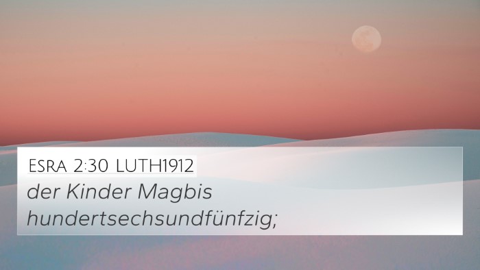 Esra 2:30 LUTH1912 4K Wallpaper - der Kinder Magbis - 4K Wallpaper Bible Verse