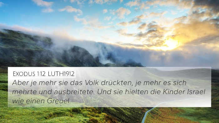 Exodus 1:12 LUTH1912 Bible Verse Image