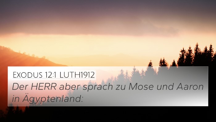 Exodus 12:1 LUTH1912 Bible Verse Image