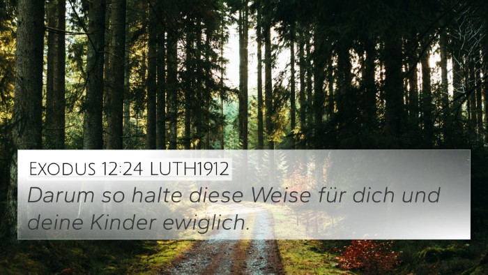 Exodus 12:24 LUTH1912 Bible Verse Image