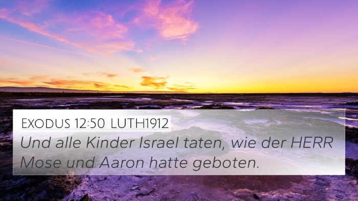 Exodus 12:50 LUTH1912 Bible Verse Image