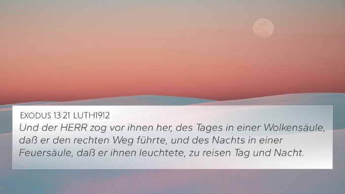 Exodus 13:21 LUTH1912 Bible Verse Image