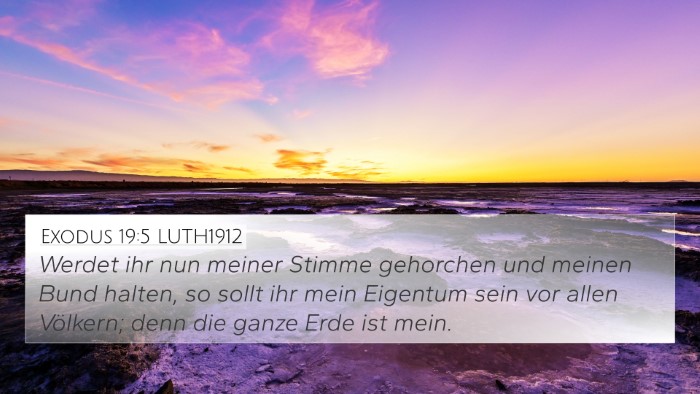 Exodus 19:5 LUTH1912 Bible Verse Image