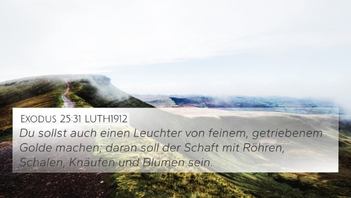 Exodus 25:31 LUTH1912 Bible Verse Image