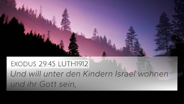 Exodus 29:45 LUTH1912 Bible Verse Image