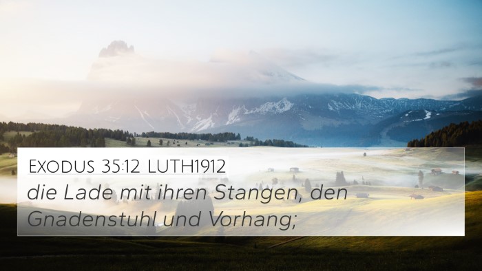 Exodus 35:12 LUTH1912 Bible Verse Image