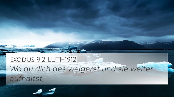 Exodus 9:2 LUTH1912 Bible Verse Image