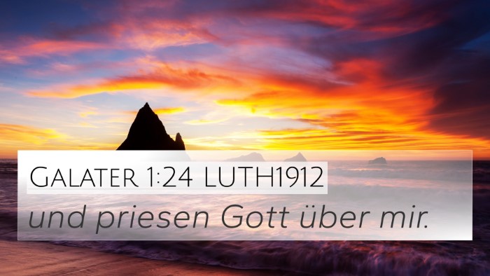 Galater 1:24 LUTH1912 Bible Verse Image