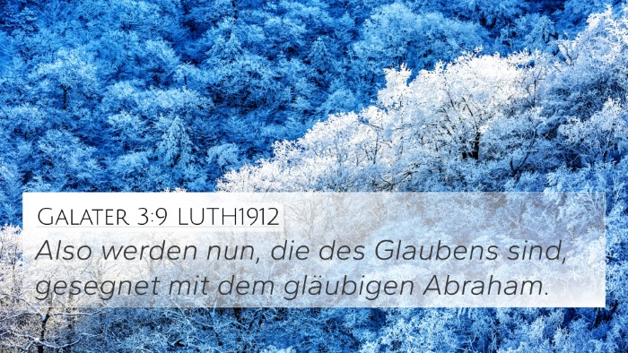 Galater 3:9 LUTH1912 Bible Verse Image