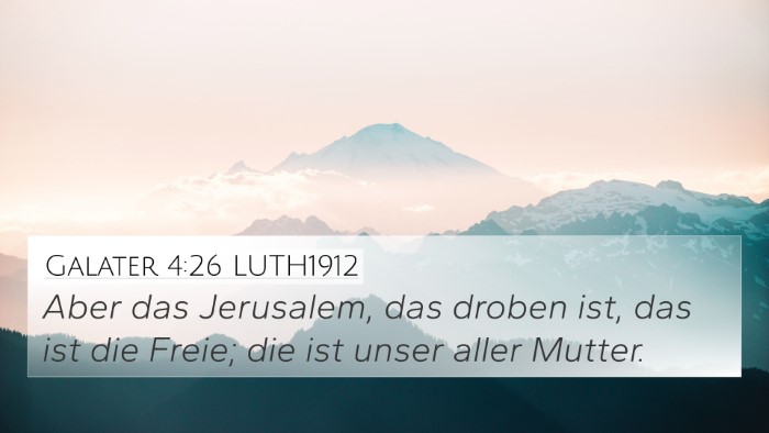 Galater 4:26 LUTH1912 Bible Verse Image