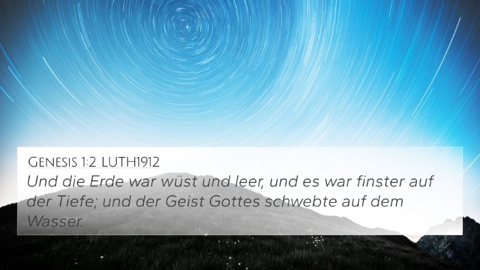 Genesis 1:2 LUTH1912 Bible Verse Image