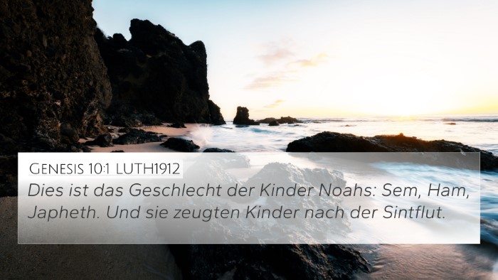 Genesis 10:1 LUTH1912 Bible Verse Image