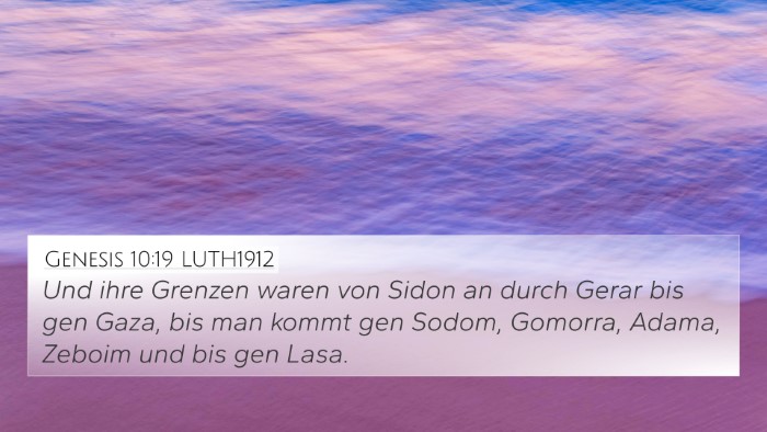 Genesis 10:19 LUTH1912 Bible Verse Image