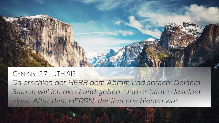 Genesis 12:7 LUTH1912 Bible Verse Image