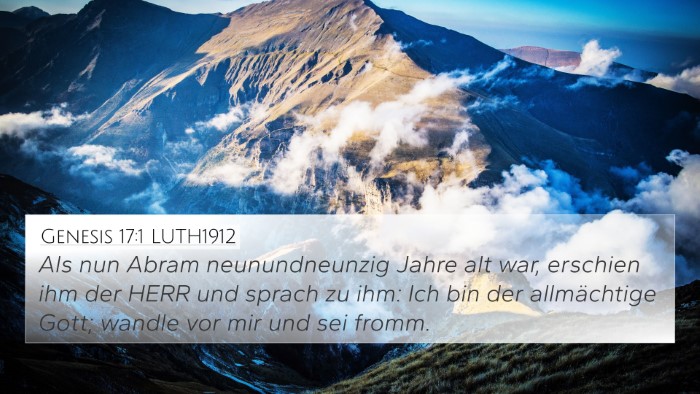 Genesis 17:1 LUTH1912 Bible Verse Image
