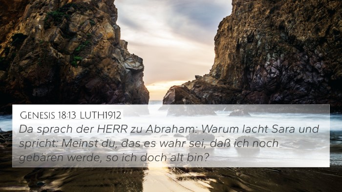 Genesis 18:13 LUTH1912 Bible Verse Image