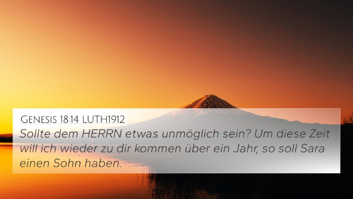 Genesis 18:14 LUTH1912 Bible Verse Image
