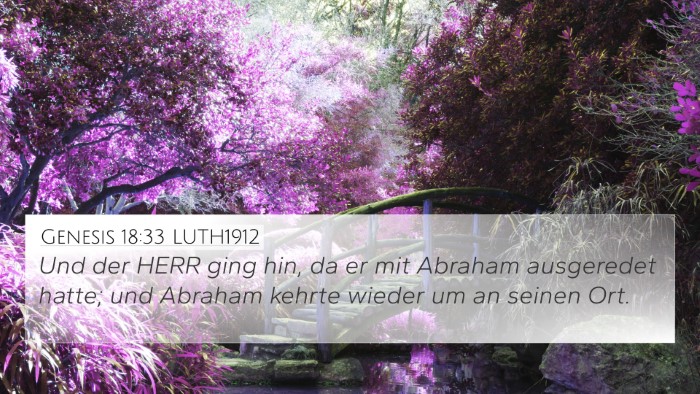 Genesis 18:33 LUTH1912 Bible Verse Image