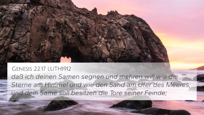 Genesis 22:17 LUTH1912 Bible Verse Image