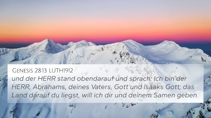 Genesis 28:13 LUTH1912 Bible Verse Image