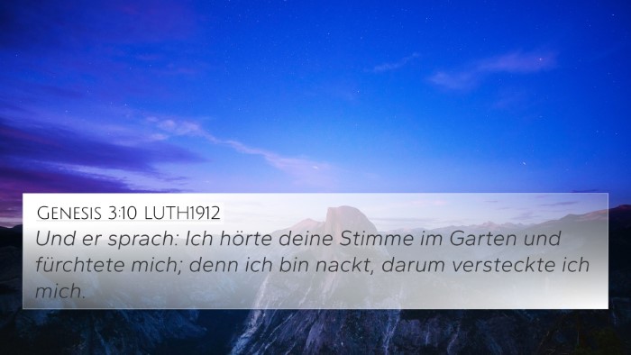 Genesis 3:10 LUTH1912 Bible Verse Image