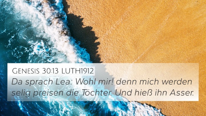 Genesis 30:13 LUTH1912 Bible Verse Image