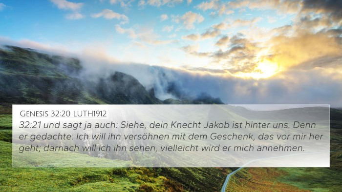 Genesis 32:20 LUTH1912 Bible Verse Image