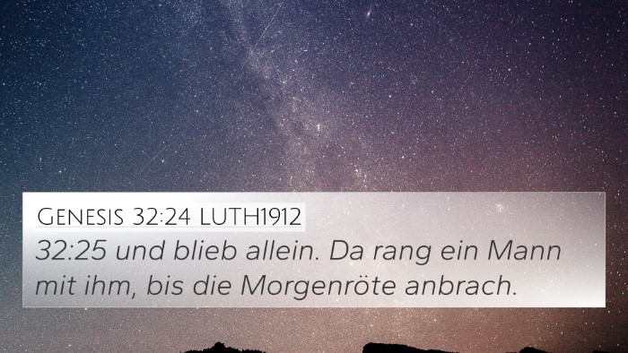 Genesis 32:24 LUTH1912 Bible Verse Image