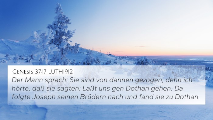 Genesis 37:17 LUTH1912 Bible Verse Image