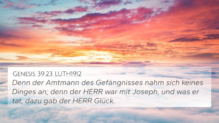 Genesis 39:23 LUTH1912 Bible Verse Image
