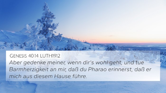 Genesis 40:14 LUTH1912 Bible Verse Image