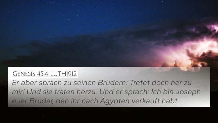 Genesis 45:4 LUTH1912 Bible Verse Image