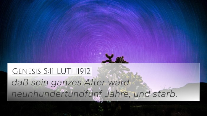 Genesis 5:11 LUTH1912 Bible Verse Image