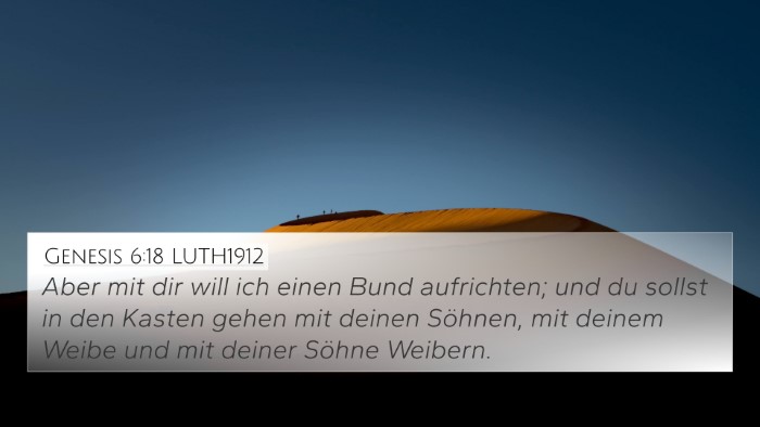 Genesis 6:18 LUTH1912 Bible Verse Image