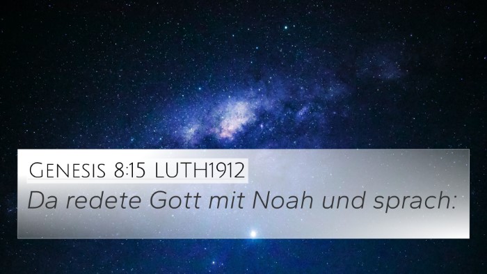 Genesis 8:15 LUTH1912 4K Wallpaper - Da redete Gott mit Noah und - 4K Wallpaper Bible Verse
