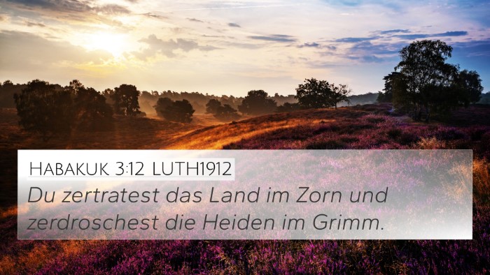Habakuk 3:12 LUTH1912 Bible Verse Image