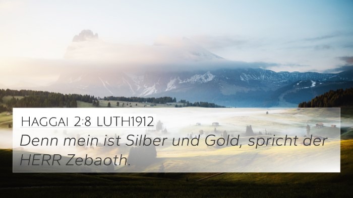 Haggai 2:8 LUTH1912 4K Wallpaper - Denn mein ist Silber und Gold, spricht der HERR - 4K Wallpaper Bible Verse