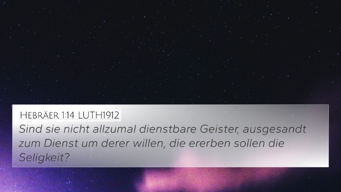 Hebräer 1:14 LUTH1912 Bible Verse Image