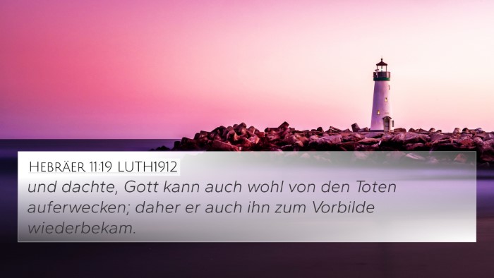 Hebräer 11:19 LUTH1912 Bible Verse Image