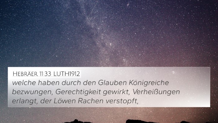 Hebräer 11:33 LUTH1912 Bible Verse Image