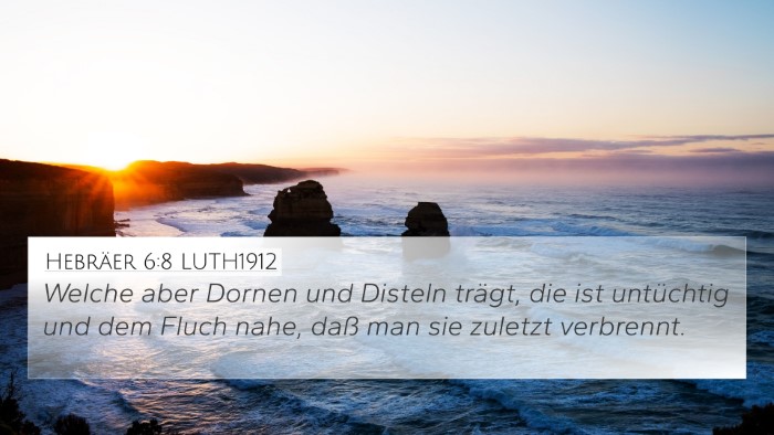 Hebräer 6:8 LUTH1912 Bible Verse Image