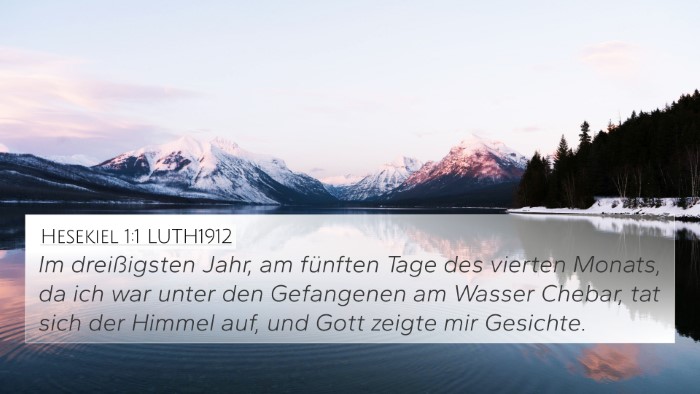 Hesekiel 1:1 LUTH1912 Bible Verse Image